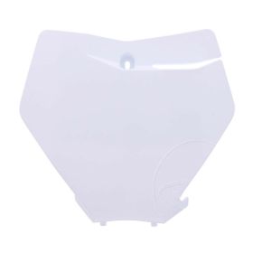 POLISPORT white number plate for KTM