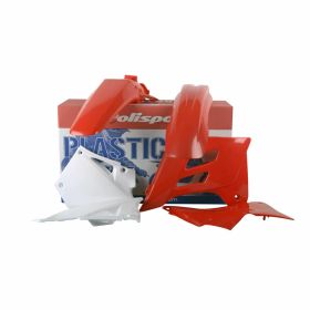Komplettes Kunststoffkit POLISPORT rot/weiß für Gas Gas