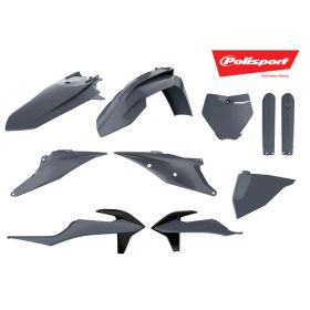 POLISPORT 10 Kunststoffverkleidungssatz Grau für KTM