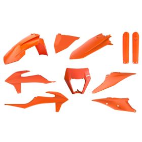 POLISPORT 10 Plastic Fairing Kit Orange for Ktm