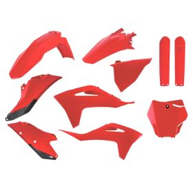 Kit plastique complet POLISPORT rouge/noir pour Gas Gas