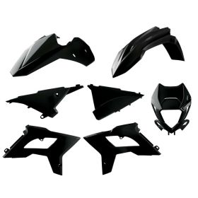 Kit 7 carene plastiche POLISPORT nero per Beta RR