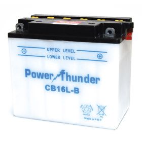 Power Thunder Motorcycle Battery YB16L-B 12V/19Ah Without Acid