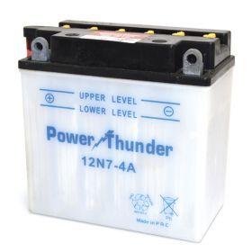 Power Thunder Motorradbatterie 12N7-4A 12V/7Ah ohne Säure