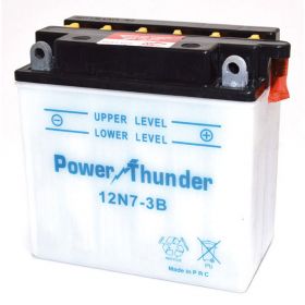 Batterie de moto Power Thunder 12N7-3B 12V/8Ah sans acide