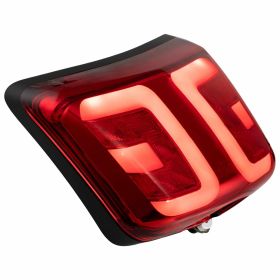 POWER1 Rear Light LED Red with Matte Black Border European Approval