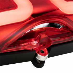 POWER1 Rear Light LED Red with Matte Black Border European Approval