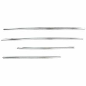 Listelli ornamentali P/A cofano e parafango 90522 in alluminio opaco 4 pz