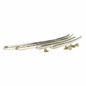 Listelli ornamentali P/A cofano e parafango 90522 in alluminio opaco 4 pz