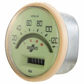 PREMIUM Tachometer bis zu 120 km/h grüne Skala schwarze Zahlen präzise stilvoll
