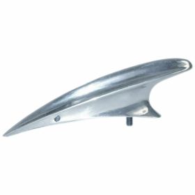 PREMIUM Drop-Shape Fender in polished aluminum hole spacing 60mm
