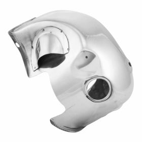 Polished stainless steel engine cover