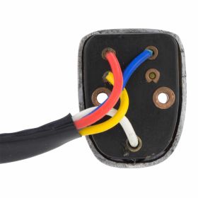 Premium-Blinker mit winkeligem Horn und enthaltenen weißen Drähten