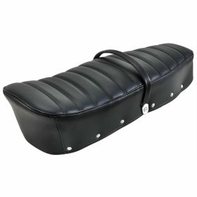 Siège matelassé noir PREMIUM avec sangle
