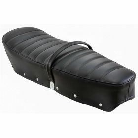 Siège matelassé noir PREMIUM avec sangle