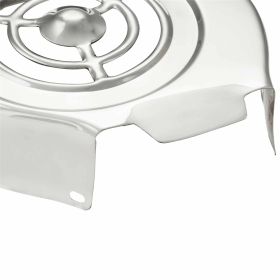 Copriventola in acciaio inox lucidato versione indiana lunga