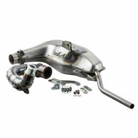 Échappement de course Clubsport en acier pour cylindre MUGELLO RAPIDO avec adaptateur