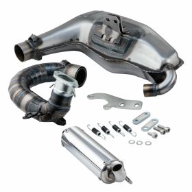 Échappement Racing Silent Curly en Acier pour Cylindre Standard/MUGELLO/RAPIDO