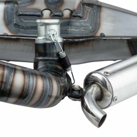 Échappement Racing Silent Curly en Acier pour Cylindre Standard/MUGELLO/RAPIDO