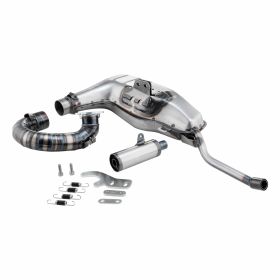 Échappement Silent Racing en acier pour cylindre Racing TS1 et adaptateur