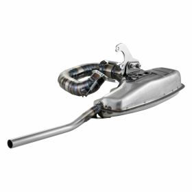 Échappement de course Clubsport en acier pour cylindre Quattrini M210 avec adaptateur