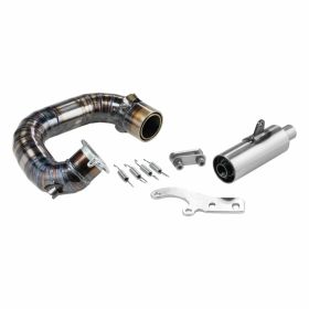 Silencieux de course Clubsport en acier pour cylindre Quattrini M210 avec adaptateur