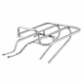 Rear luggage rack with horizontal spare wheel support