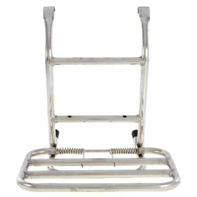 Portapacchi anteriore ribaltabile in acciaio inox 31x21 cm distanza 12 cm