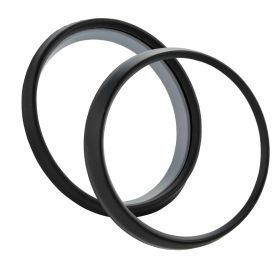 Kit de verre de compteur de vitesse 81 mm cadre noir 4 pièces et joint inclus