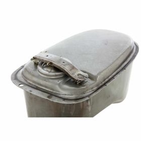 Réservoir en métal traité à l'huile SIP de 8,2 litres polyvalent avec couvercle
