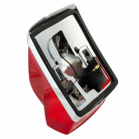 Red Chrome BA15s Rear Light 583081 with Homologated Bulbs