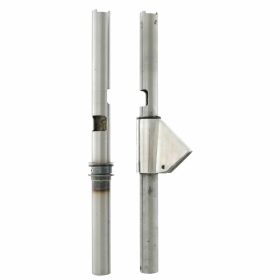 Kit PREMIUM tube en aluminium 300 mm poignées 113 mm 2 pièces avec rondelle