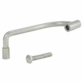 Piastre specchietto in acciaio inox 160mm filettatura M10 incluso vite