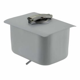 Réservoir en métal 240x170x140 mm avec couvercle et connexion de robinet
