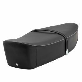 Siège PREMIUM Noir avec Bordure et Sangle Grises sans Verrou pour un Confort Maximum