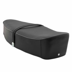 Siège PREMIUM Noir avec Bordure et Sangle Grises sans Verrou pour un Confort Maximum