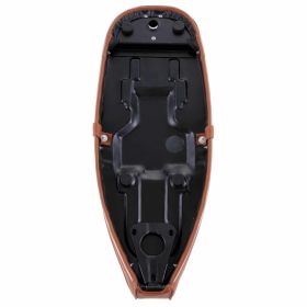 Selle Pegasus en cuivre brun RAL 8004 sans verrou avec sangle et bande chromée