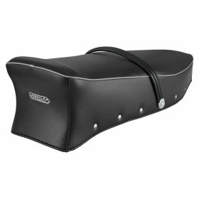 Selle PREMIUM QUALIT avec sangle à emblème d'aigle sans verrouillage passepoil gris clair