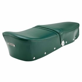 Saddle with strap for stability and comfort in riding