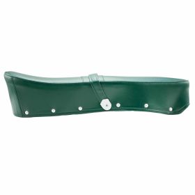 Saddle with strap for stability and comfort in riding