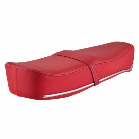 Pegasus Seat RAL 3031 with strap and chrome base for riding comfort