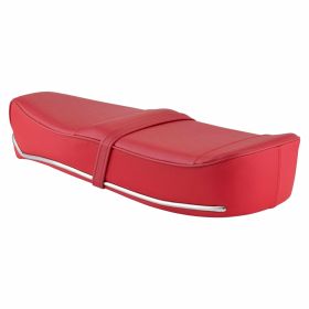 Pegasus Seat RAL 3031 with strap and chrome base for riding comfort