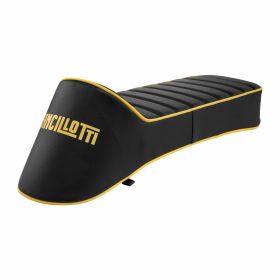 Ancelotti black sport seat with yellow metal/plastic edging without lock