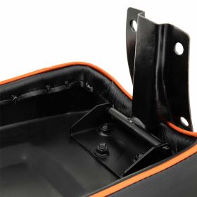 Ancelotti Sport Seat in Black Metal/Plastic with Orange RAL 2004 Trim