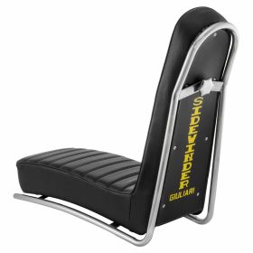 Black Metal/Plastic Sidewinder Sport Seat without Lock Chromed Frame