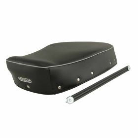 PREMIUM-Sitzbezug mit grauem Piping und Continental Eagle-Emblem