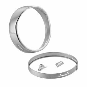 Shiny metal round ring for decorative lighting