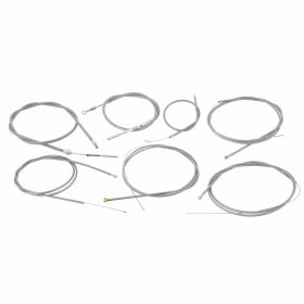 Gray PTFE Cable Kit for 2-speed Clutch Throttle and Brakes