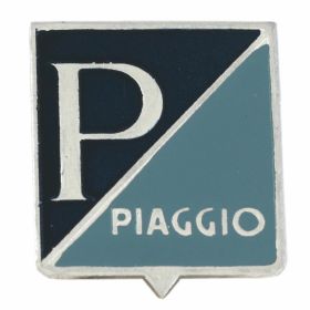 PREMIUM QUALITY emblem in dark blue aluminum 25x28 mm with embossed lettering