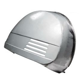 Right engine cover -0821 in oiled metal with ventilation and closure